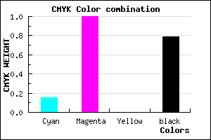 #2E0036 color CMYK mixer