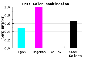 #2E0058 color CMYK mixer
