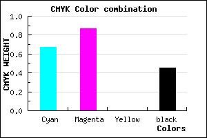 #2E128B color CMYK mixer