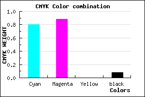 #2E1DEA color CMYK mixer