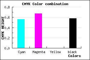#2F246C color CMYK mixer