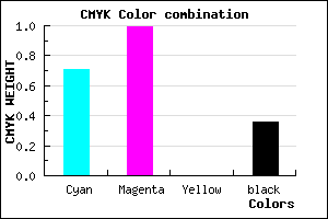 #3001A4 color CMYK mixer