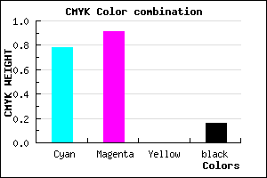 #3014D6 color CMYK mixer