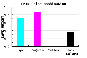 #3016A4 color CMYK mixer