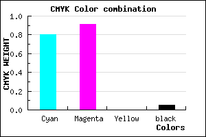 #3016F3 color CMYK mixer