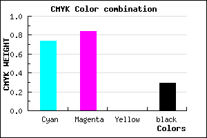 #301DB6 color CMYK mixer