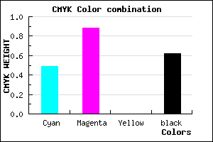 #310C60 color CMYK mixer