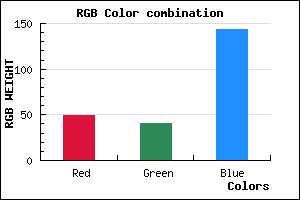rgb background color #31298F mixer