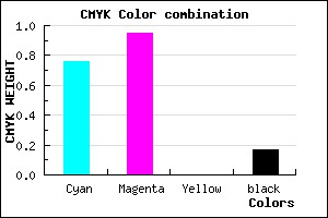 #320BD3 color CMYK mixer