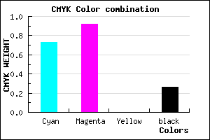 #330FBC color CMYK mixer