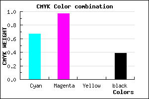 #33049B color CMYK mixer