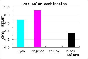 #340FA3 color CMYK mixer
