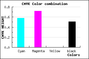#34237D color CMYK mixer