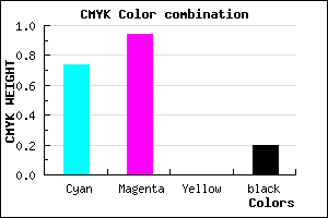 #350CCC color CMYK mixer