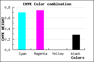 #372FB7 color CMYK mixer