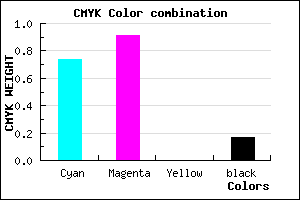 #3813D4 color CMYK mixer
