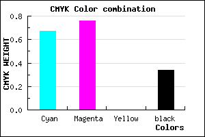 #3828A8 color CMYK mixer