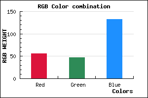 rgb background color #382F84 mixer