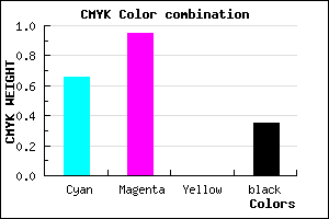 #3808A6 color CMYK mixer