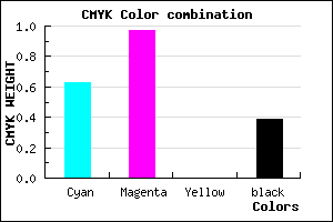 #39049B color CMYK mixer