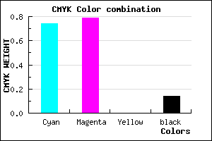 #392FDC color CMYK mixer