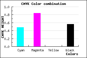 #3A126F color CMYK mixer