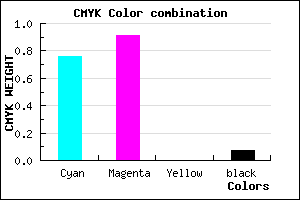 #3A16EE color CMYK mixer