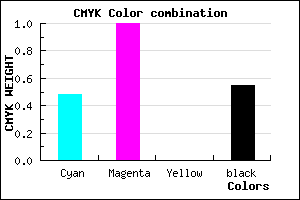 #3B0072 color CMYK mixer