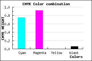 #3B12EF color CMYK mixer
