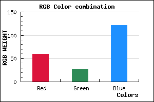 rgb background color #3B1B79 mixer