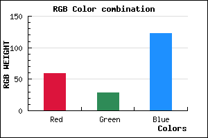 rgb background color #3B1D7B mixer