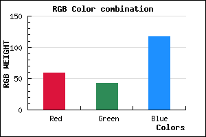 rgb background color #3B2B75 mixer
