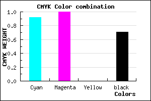 #06004B color CMYK mixer