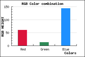 rgb background color #3C0D8F mixer