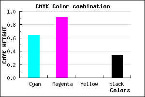 #3C0FA8 color CMYK mixer