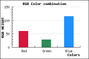 rgb background color #3C1D73 mixer