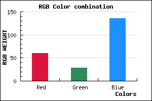 rgb background color #3C1D88 mixer