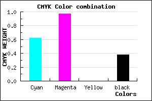 #3C049D color CMYK mixer