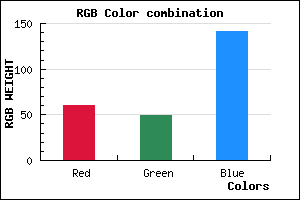 rgb background color #3C318D mixer