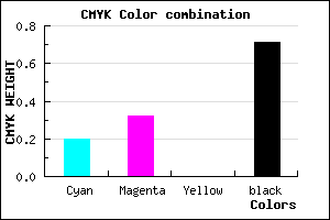 #3C334B color CMYK mixer