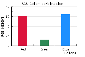 rgb background color #3D0C40 mixer
