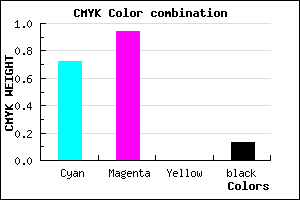 #3E0DDD color CMYK mixer