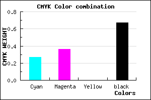 #3E3655 color CMYK mixer