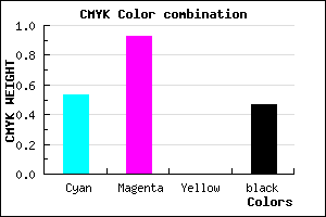 #3F0A86 color CMYK mixer