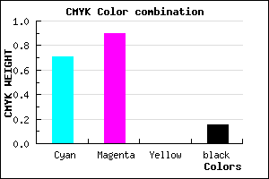 #3F16DA color CMYK mixer