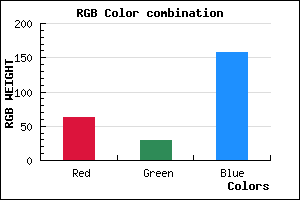 rgb background color #3F1D9D mixer
