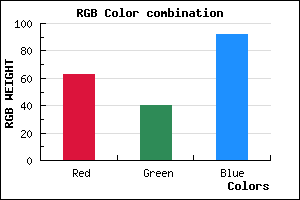rgb background color #3F285C mixer
