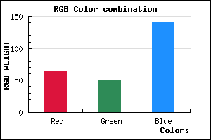 rgb background color #3F328C mixer