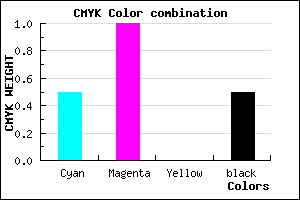 #40007F color CMYK mixer