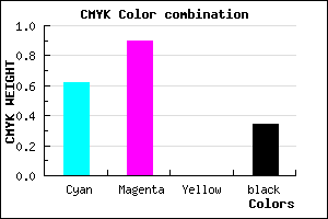 #4011A9 color CMYK mixer